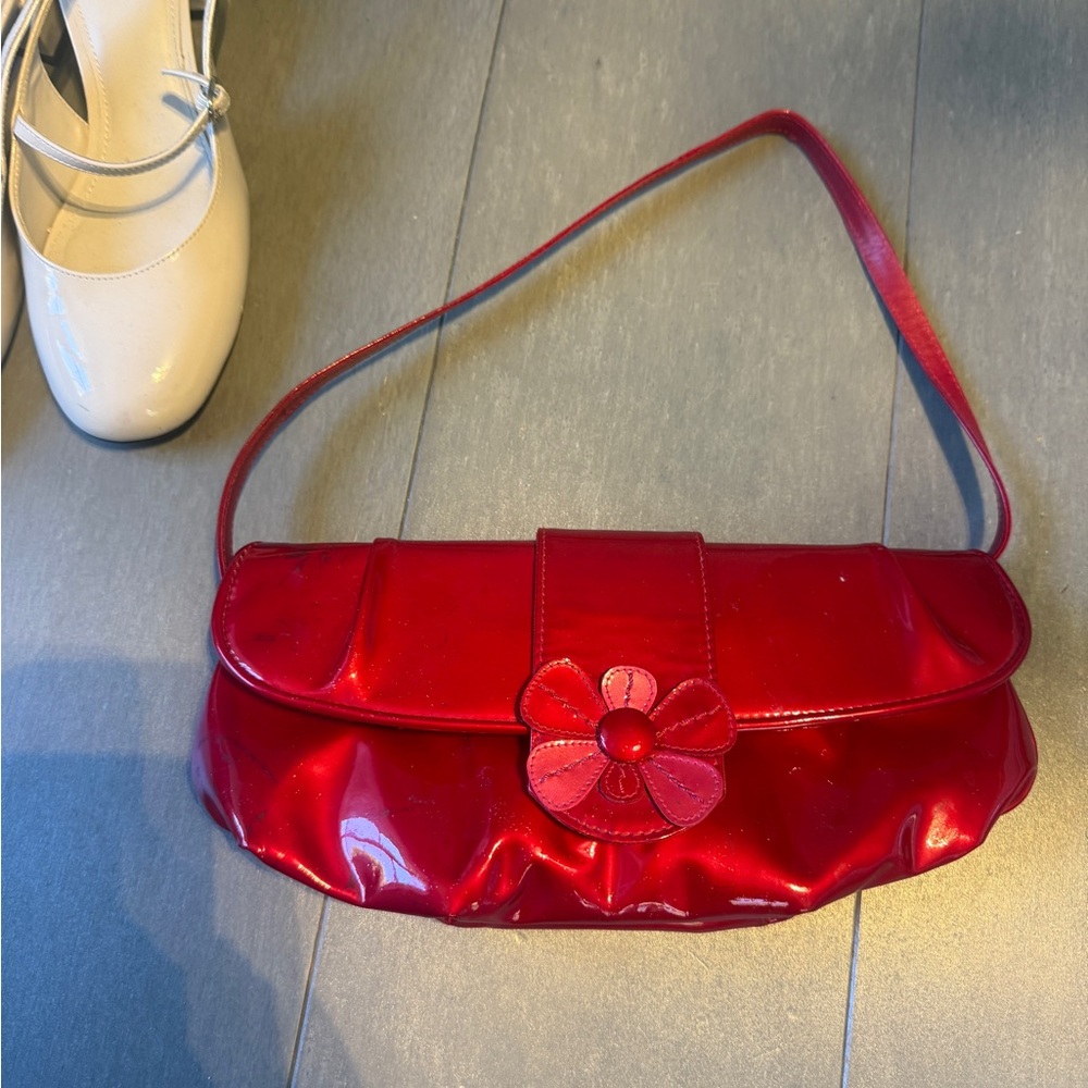 Red Flower Purse